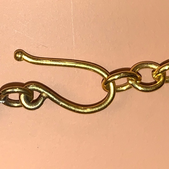 Round Lapis and Gold Tone Round Beaded Necklace - Picture 3 of 4